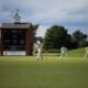 group of person playing cricket